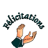 Gif animé félicitations bravo